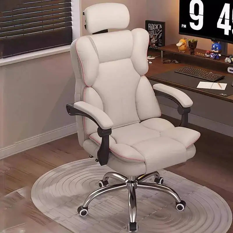 Comfortable Cushion Office Chair Footrest Support Living Room Computer Chair Recliner Swivel Chaise De Bureaux Furniture