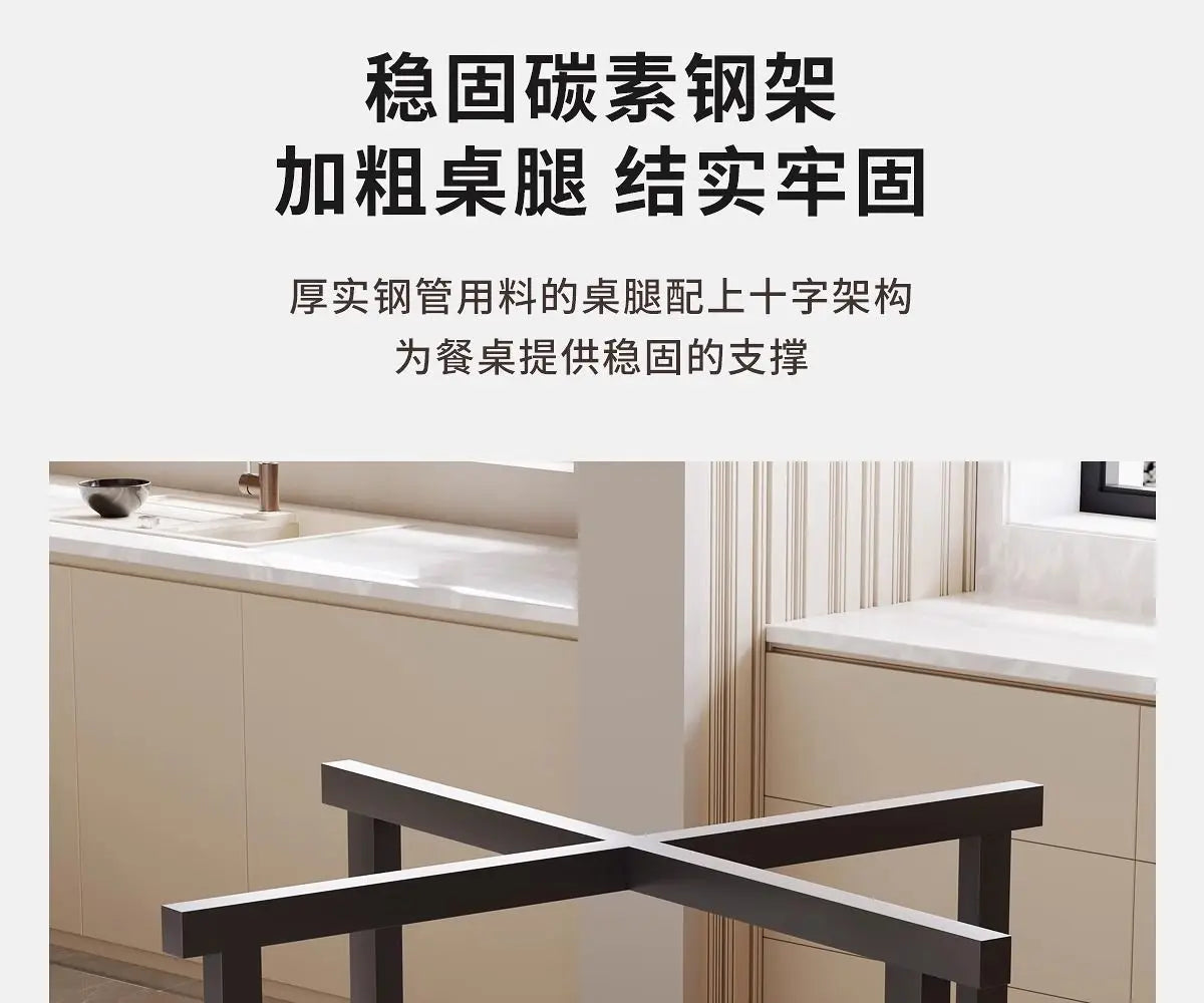 Folding telescopic dining table, living room folding large roundtable, multi-functional 20-person household diningtable, foldi