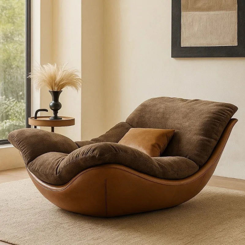 Relaxing Lounge Living Room Chairs Brown Classic Ergonomic Cute Living Room Chairs Oversized Sillones Modernos Furniture Home
