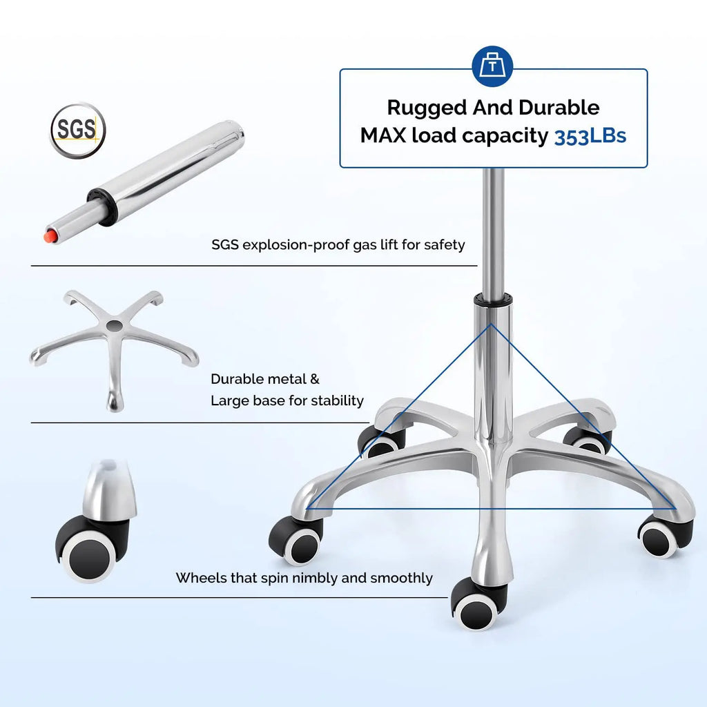 Height Adjustable Dental Chair for Doctor Assistant Dental Chair Ergonomic Stool Office Furniture Chair Hospital Equipment