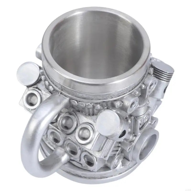 Automotive Themed Coffee Mug Stainless Steel Insert Water Cup For Office Use