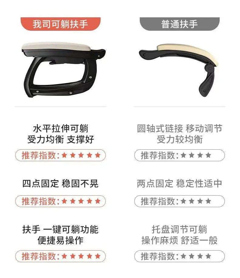 Home computer chair ergonomic gaming chair office chair dormitory live study comfortable long-term sitting swivel chair