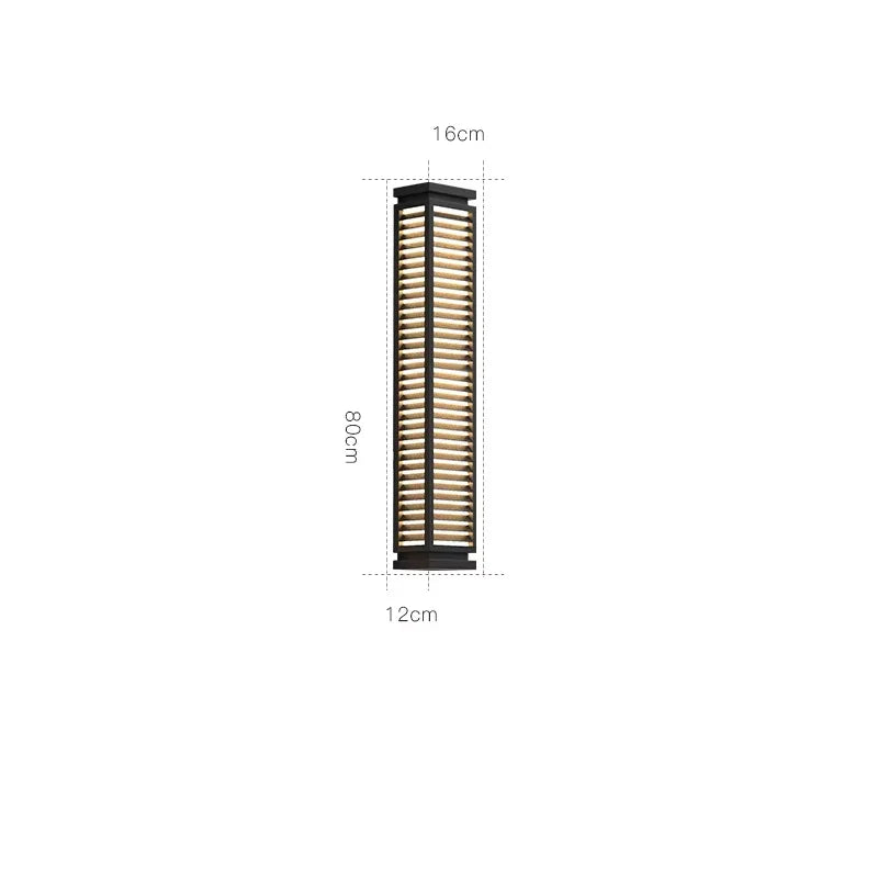 Outdoor Stainless Steel Wall Lights LED Cubical Black Lighting Fixture Waterproof Anti-Rust Sconces Luminaire for Garage Pathway