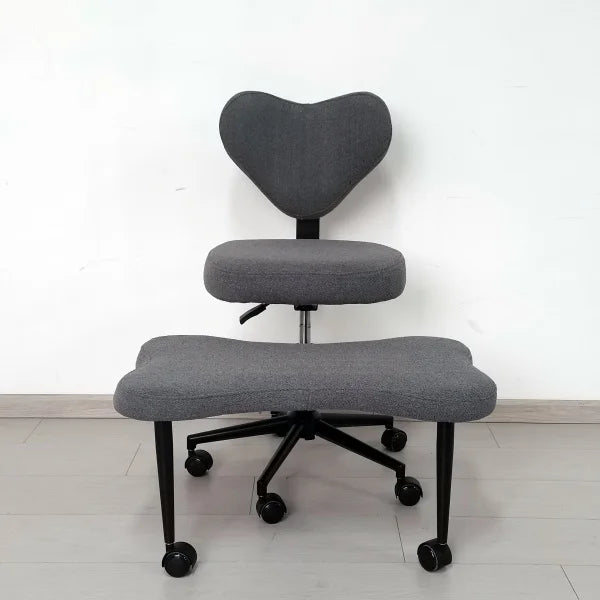 Cross Legged Office Chair – Meditation Seat with Lumbar Support for Desk Work Yoga Mindfulness Comfortable Space-Saving