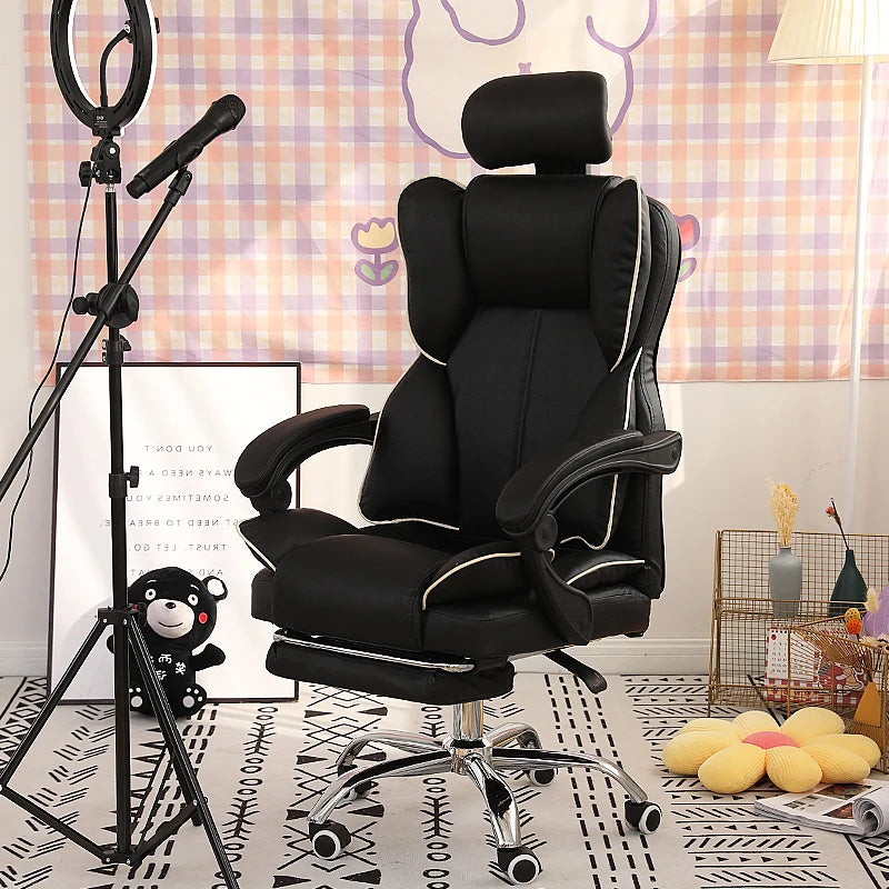 Mobile Ergonomic Office Chair Recliner Computer Bedroom Accent Office Chair Gameing Study Sillas De Oficina Office Furniture