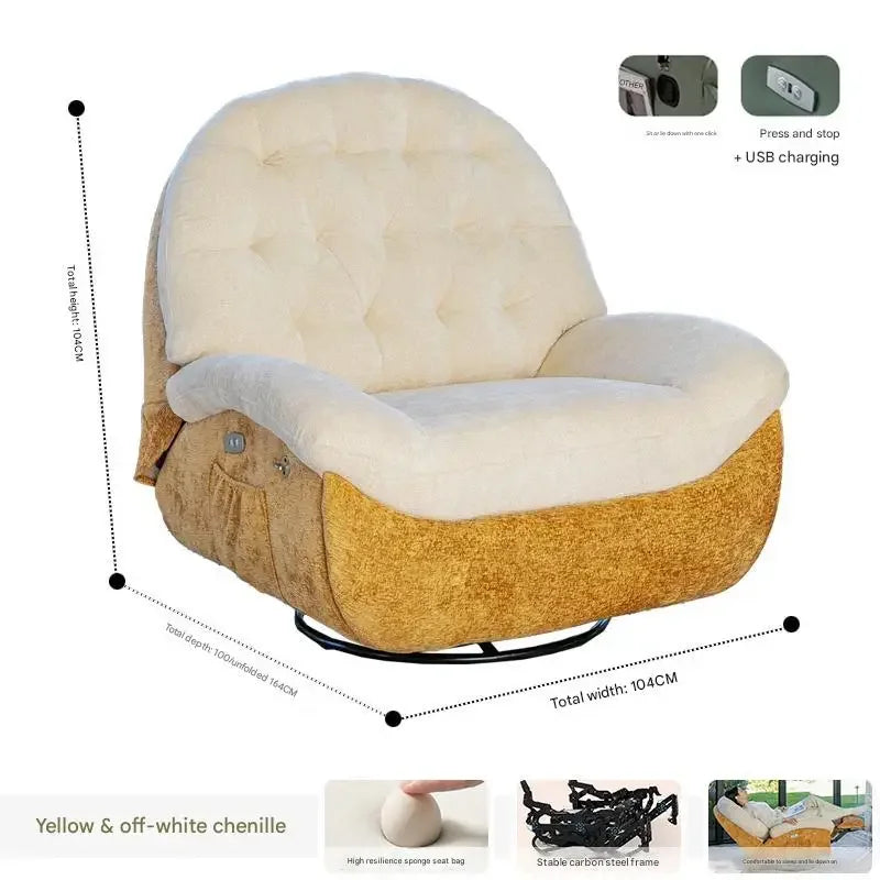 Designer Relax Massage Living Room Chairs Balcony Reading Swivel Comfortable Massage Ergonomic Fauteuil Lounge Suite Furniture