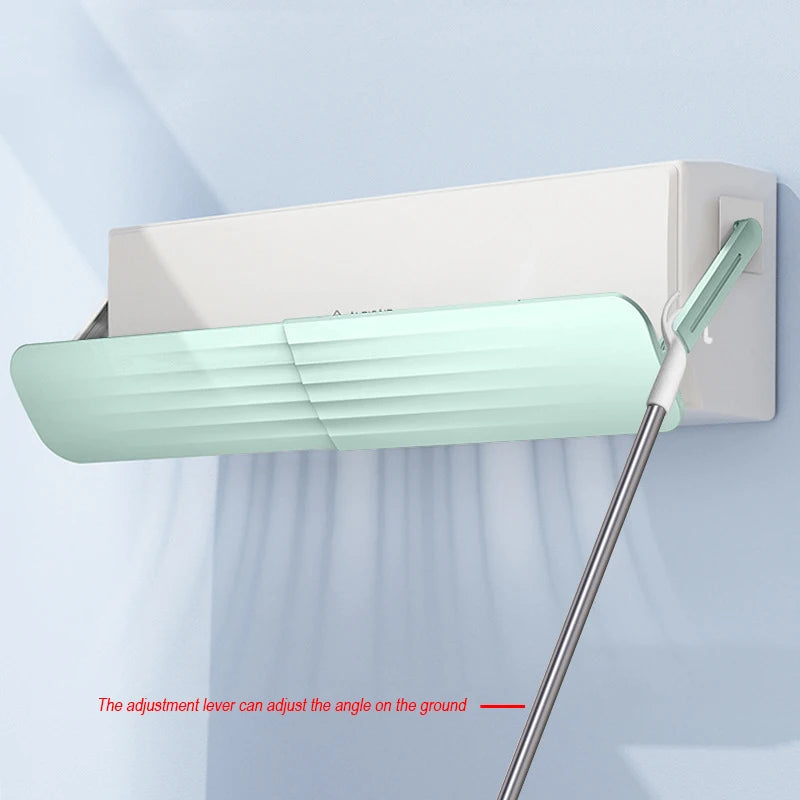 Adjustable Air Conditioner Deflector Telescopic Windshield Confinement Air Deflector  Windshield Dust Cover for Home