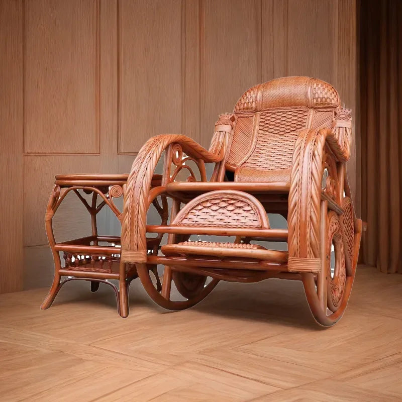 TAO Natural rattan rocking chair recliner adult balcony home leisure elderly nap chair