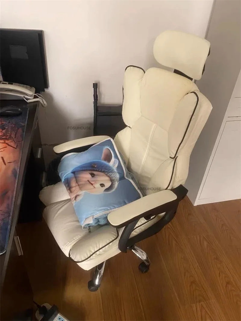 Ergonomic Office Chair Lifting Rotating Armchair Home Game Computer Chair European Backrest Comfort Seating