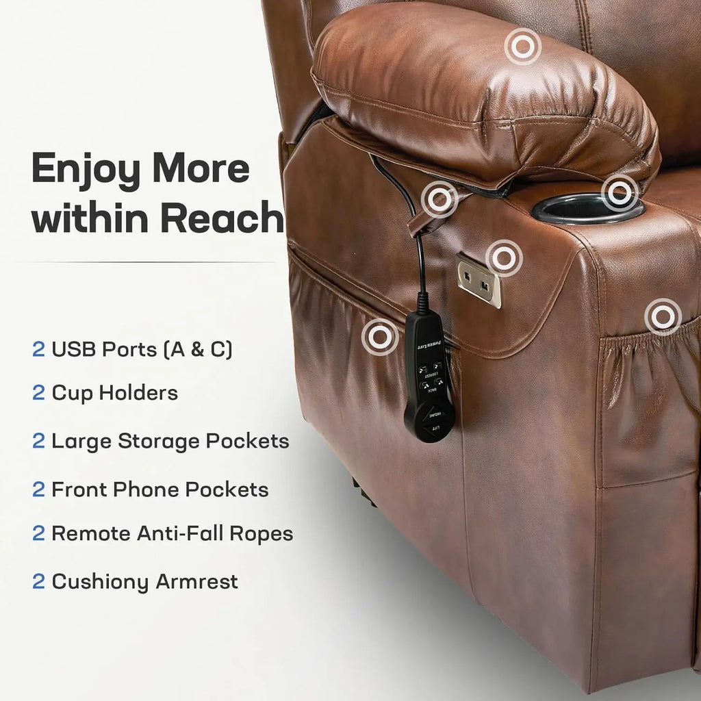 Dual Motor Power Lift Recliner Chair for Elderly with Massage and Heat, Electric Lift Chair for Adults with, Customized