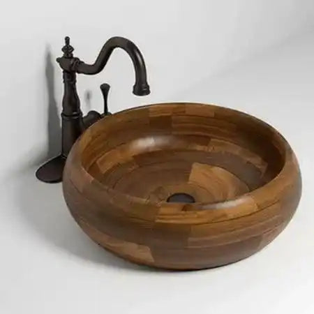Solid wood washbasin handmade washbasin eco-friendly sink handmade wooden basin