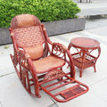 Balcony Siesta Elderly Natural Rattan Chair Rocking Chair Leisure Easy Chair Household