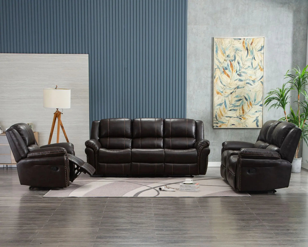 Modern luxury living room recliner multi-functional comfortable leather home furniture chair recliner sofa set