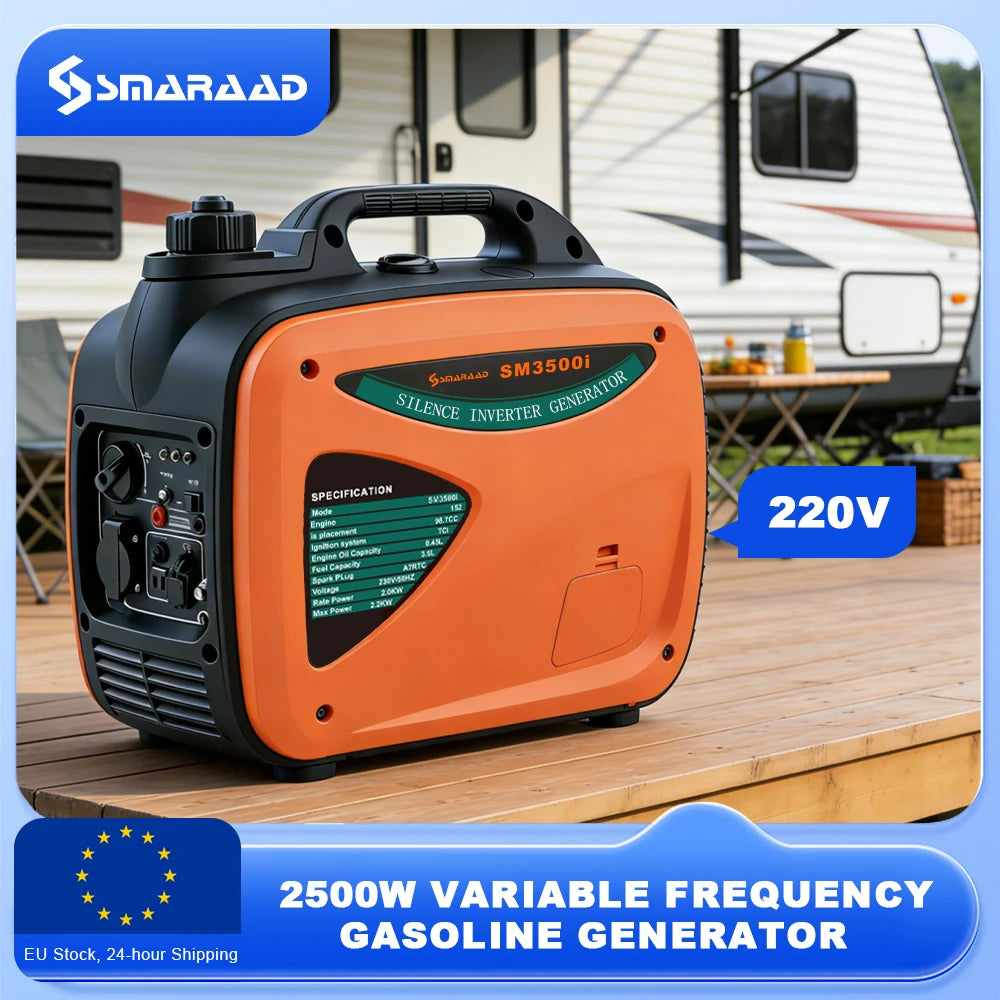 3500I Gas Powered Portable Inverter Generator Super Quiet for Camping, Tailgating, Home Emergency Use,
