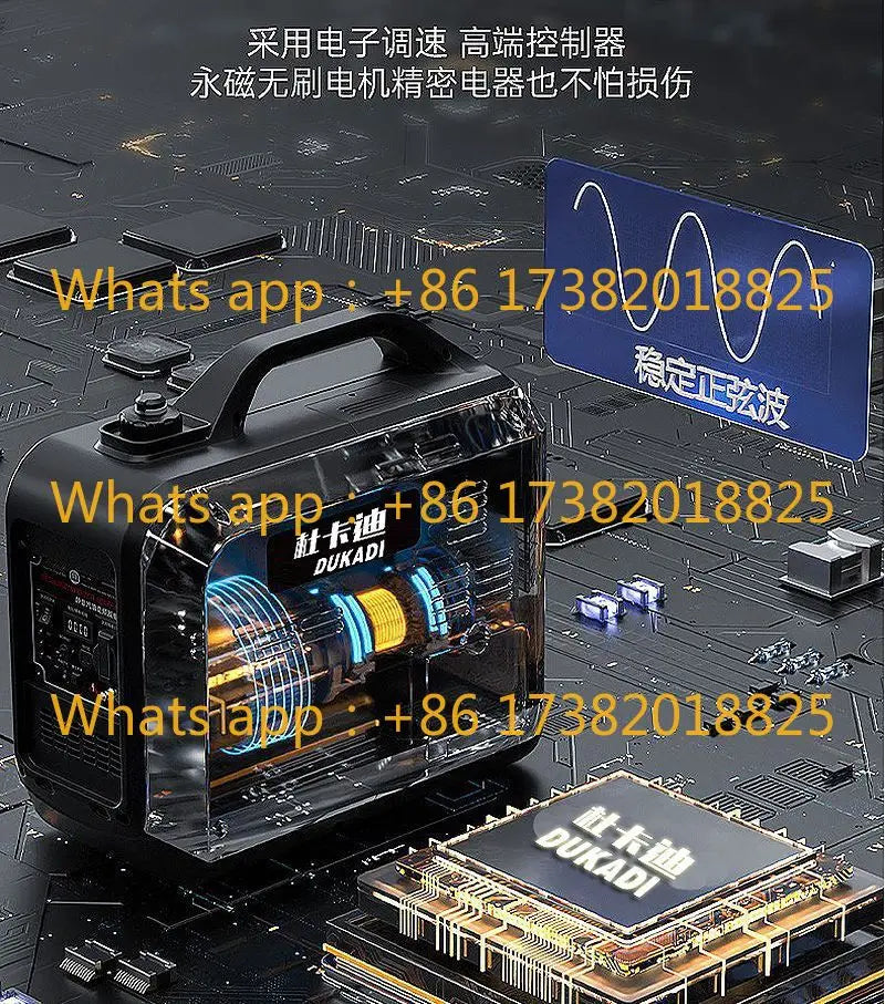 Small   generator 220v household 3KW2/4kW silent inverter RV portable outdoor