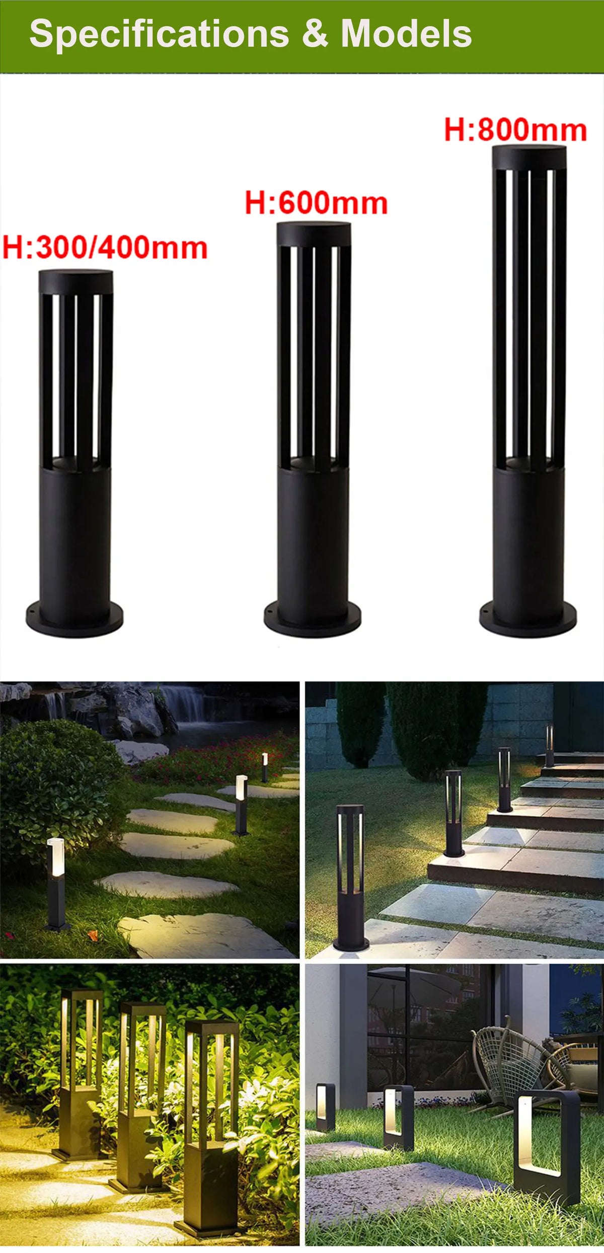 Landscape Path Garden Path Light Ac85v 265v 10w Courtyard Villa Landscape Lawn Post Light