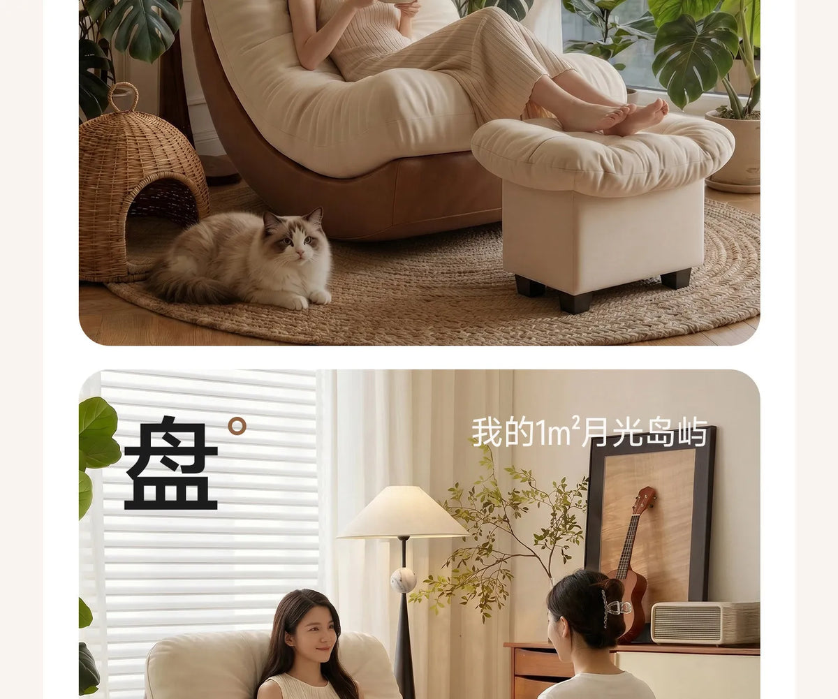 Oversize Rocking Chair Recliner Lounge Living Modern Chair Adults Single Cadeiras Para Sala De Estar Italian Furniture Luxury