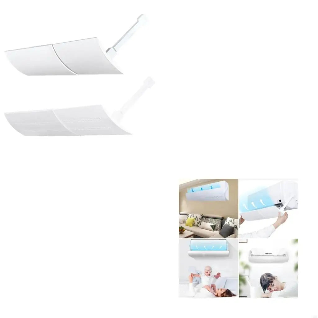 J1HF Adjustable AirflowsDeflector Panel Wall Mounted Aircon Draft Shield OutletBaffle