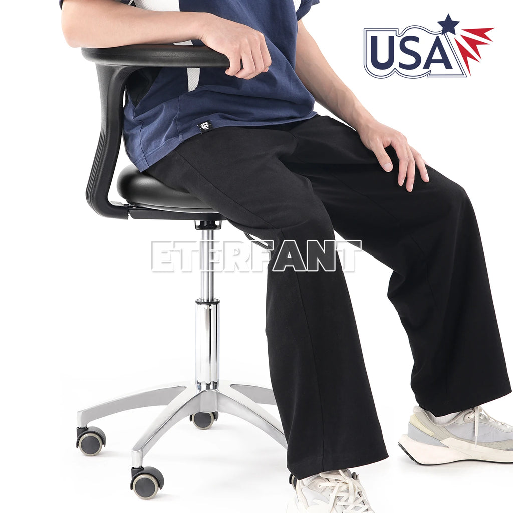 Dental Mobile Chair Black/Blue/Folding Chair with LED Light+Turbine Unit 4H PU/3Layer Trolley Cart Tool Mobile ABS with Socket