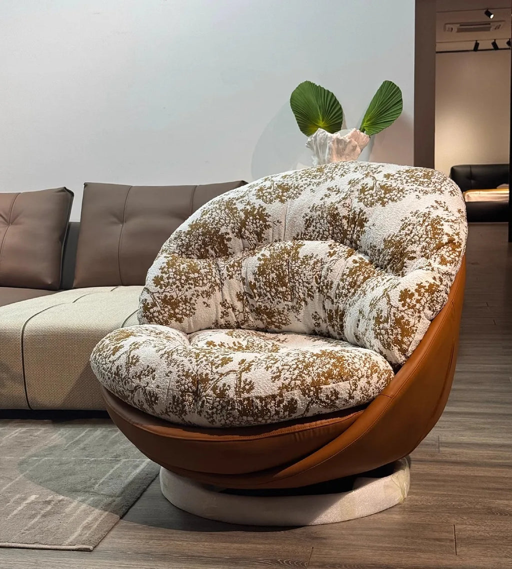 ZMLUltra-Simple Single Person Swivel Sofa Chair Living Room Balcony Sofa Recliner Modern Minimalist