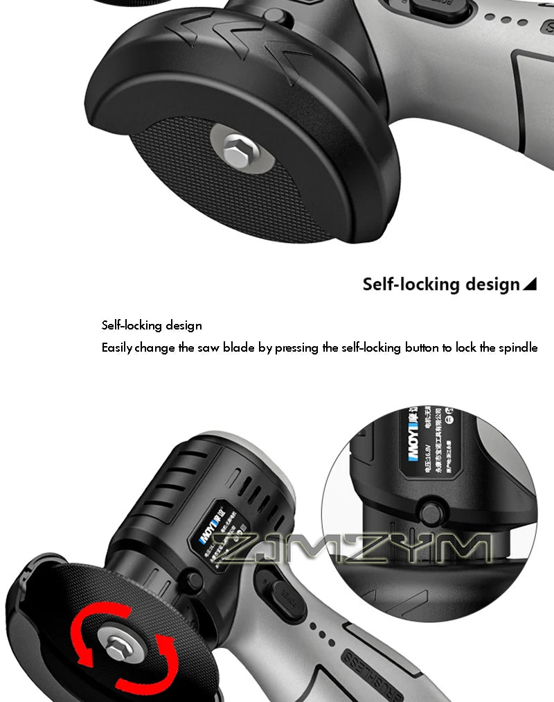 Brushless Mini Angle Grinder Portable Lithium Battery Portable Small  Polishing Grinding Cutting Machine Household Power Tool