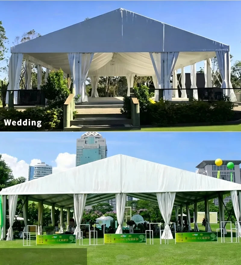Custom Size Large Aluminum Alloy Outdoor Marquee Tent Waterproof Side Walls For Weddingparty Commercial Event All Weather Canopy