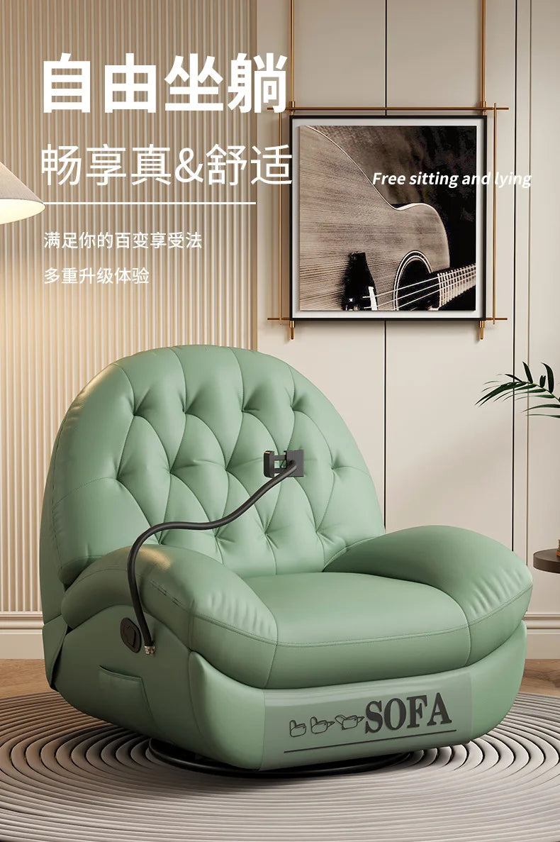 HYS multifunctional lazy leisure home single electric recliner rotating bedroom