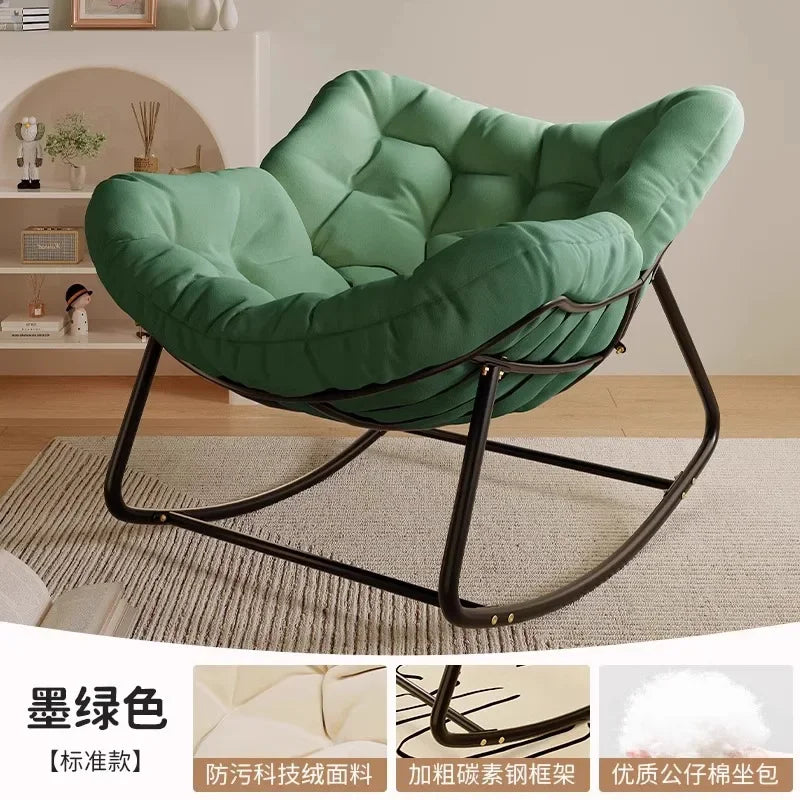 Rocking Chair Rattan Recliner Balcony Home Leisure Single Lazy Sofa Internet Celebrity Small Apartment Bedroom Chair