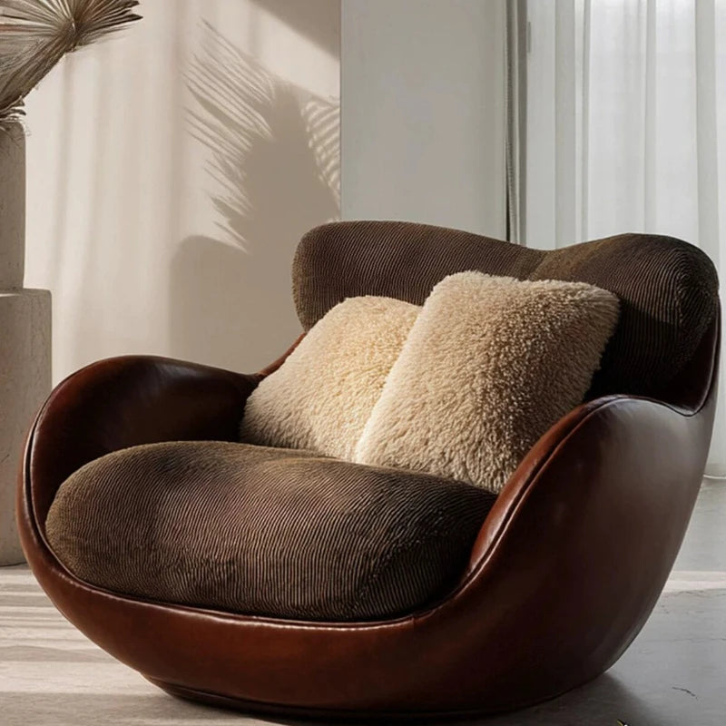 Design Meditation Living Room Chairs Swivel Recliners Back Stool Living Room Chairs Egg Lazy Fotel Bujany Home Furniture