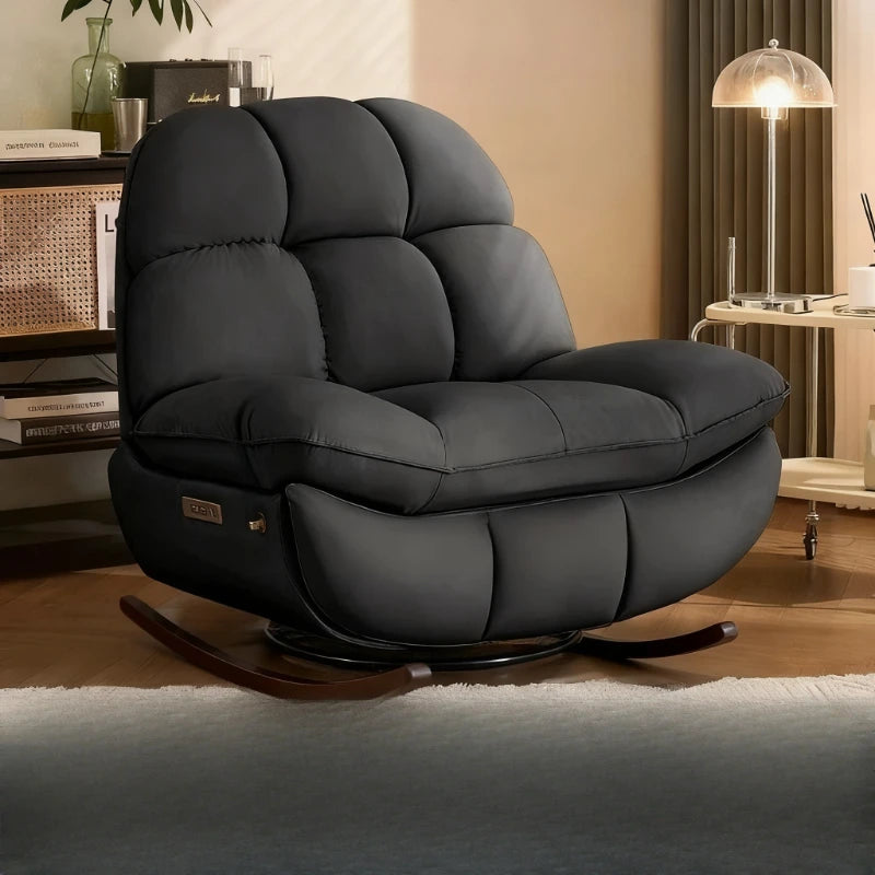 Smart Electric Lazy Sofa Recliner Single Leisure Chair with Sleep Function for Modern Living Room Lounge  Leather Sectional Sofa