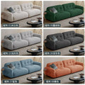 French Cream Style Lamb Wool Cloud Sofa Is A Quiet Wind Small Apartment Modern Simple Living Room Fabric Straight Row Sofa