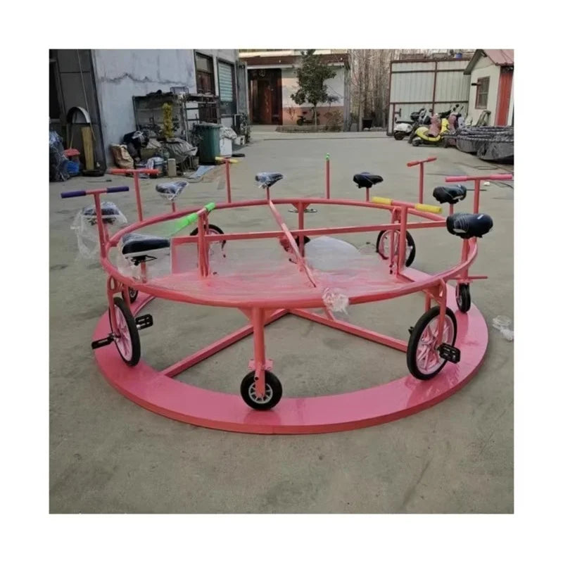 Outdoor amusement game park commercial 360 degree rotating bicycle bicycle game
