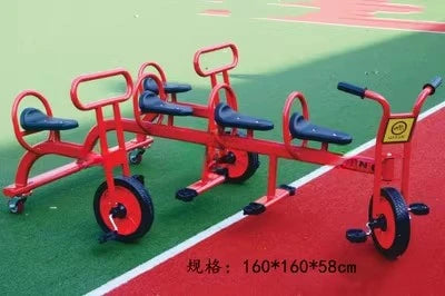 Tricycles, children's two person bicycles, outdoor twin bicycles, three person bicycles, multiple person rotating carts