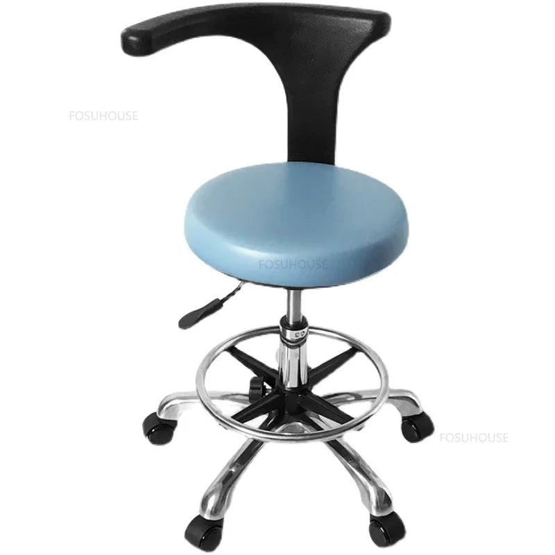 Modern Minimalist Barber Chairs Dentist Backrest Stools Liftable Bar Swivel Chairs Beauty Salon Special Beauty Pulley Stool Q