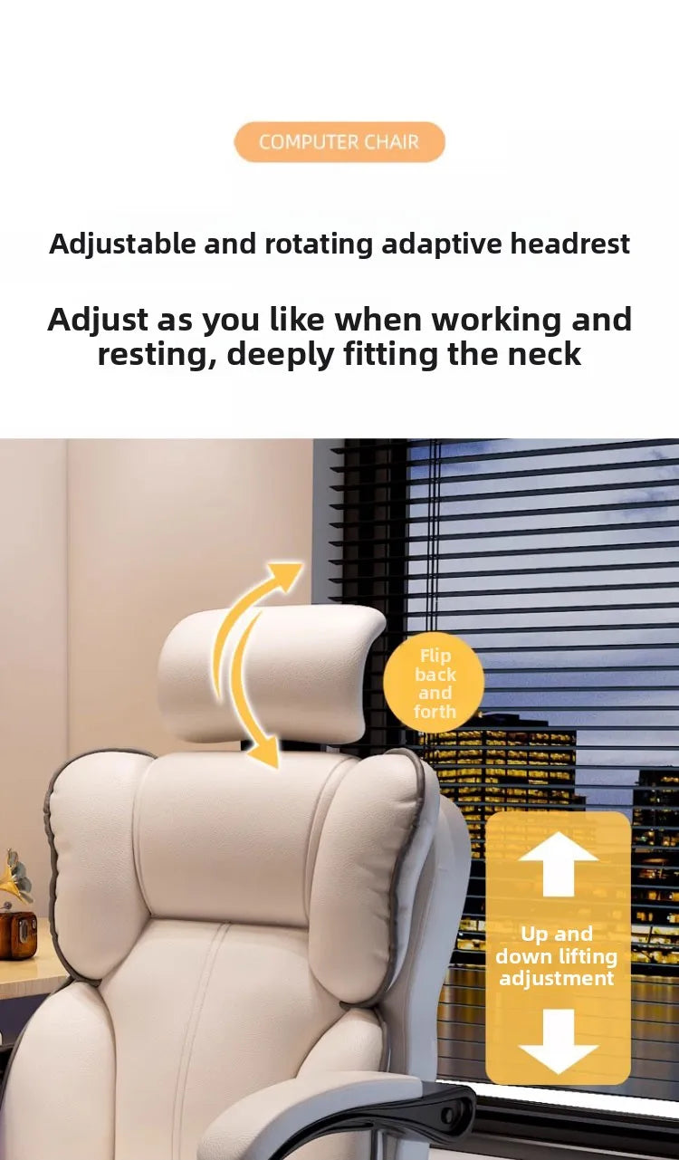 Home Gaming Chair Bedroom Sofa Recliner Ergonomic Office Backrest Chair Furniture Living Room Latex Cushion Swivel Chair
