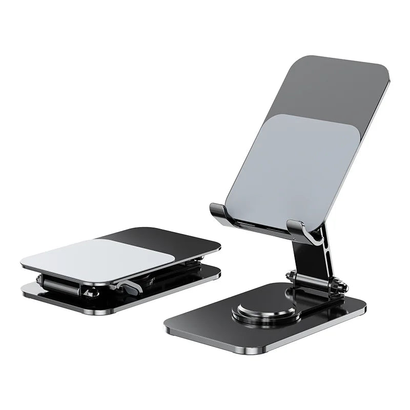 360° Rotation Metal Phone Holder Portable Foldable Desktop Tablet Stand For iPhone Samsung Xiaomi iPad Air Cellphone Bracket