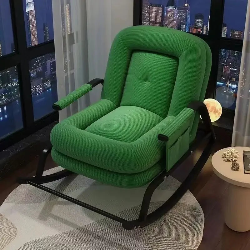 Multifunctional Rocking Chair Home Balcony Leisure Sofa Adjustable Adult Recliner