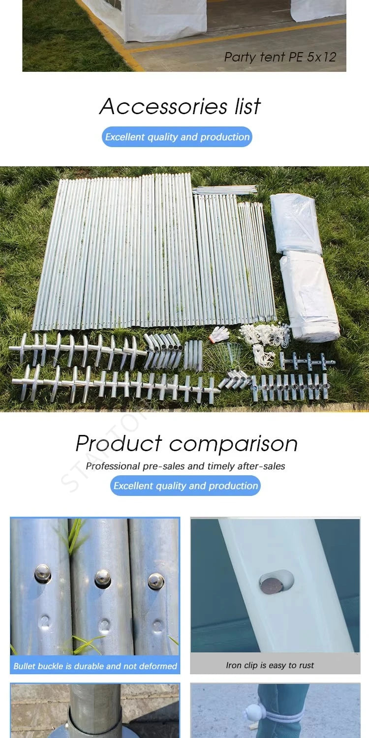 PVC Steel Customized Tent Beach square Outdoor Park Cook Food Awning Party Vendors Setting up Stalls BBQ Leisure Camping