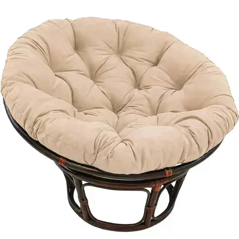 Round Papasan Chair Cushion Thick Soft Rocking Basket Seat Pad Indoor Outdoor Patio Garden Floor Pillow