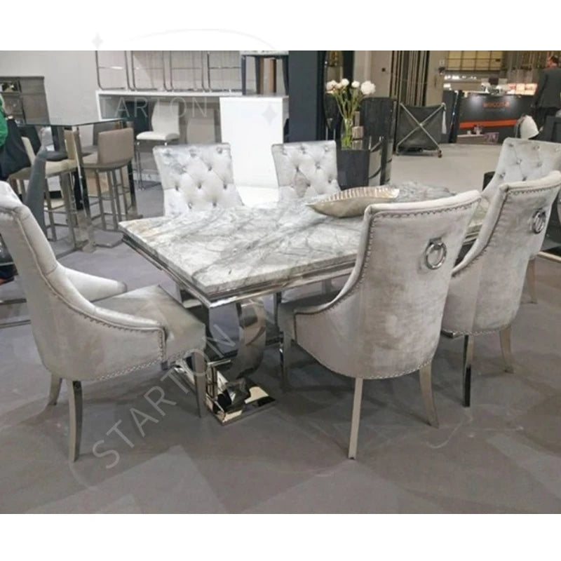 Furniture Modern Wedding Furniture Dining Tables Modern Luxury Dining Table Set 6 Seater