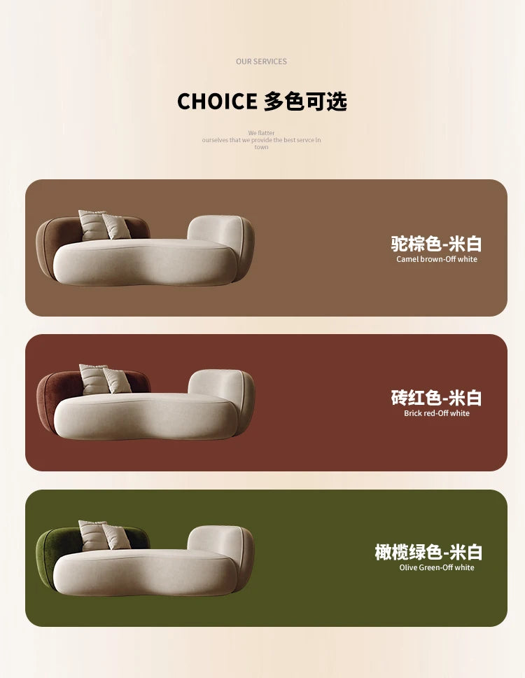 Modern home Luxury Living Room Furniture Sofa Set Floor Lazy Accents Designer Recliner Daybed Sectional Puff Sofa Corner Muebles