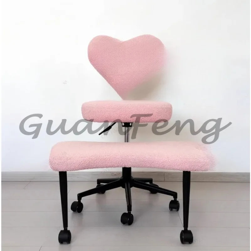 Adjustable Height Cross Leg Chair with Wheels Meditation ADHD Chair Comfortable Seat with Adjustable Footstool for Enhanced Comf
