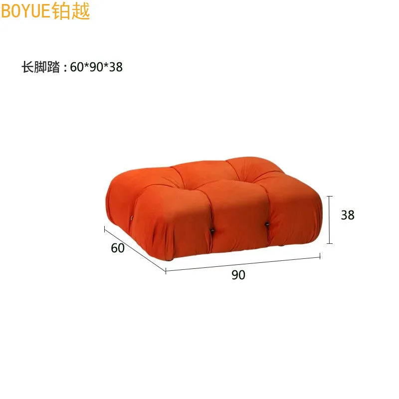Customized sofa tofu module sofa living room free combination square lamb wool sofa