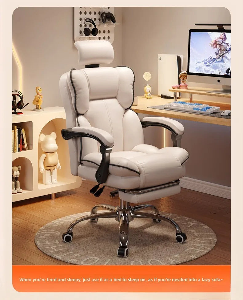 Home Comfort E-sports Chair Sedentary Study Computer Chair Office Sofa Seat Live Streaming Host Live Stream Swivel Chair