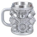 Automotive Themed Coffee Mug Stainless Steel Insert Water Cup For Office Use