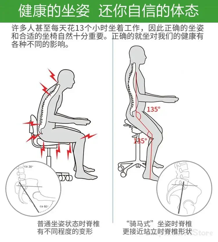 Saddle chair  dentist's horse riding chair specialized foot controlled lifting and lowering for cosmetic operating rooms