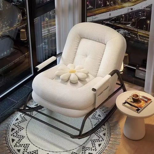 # Best-Selling Modern Minimalist Lounge Chair with Comfortable Fabric Rocking Chair Furniture for Living Room