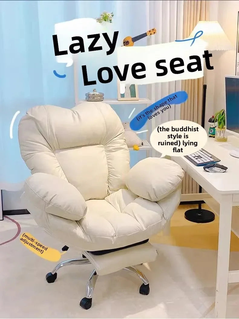 Living Room Restaurant Furniture Computer Chair Lazy Sofa Chair Home Comfortable Sedentary Study Backrest Bedroom Office Chair