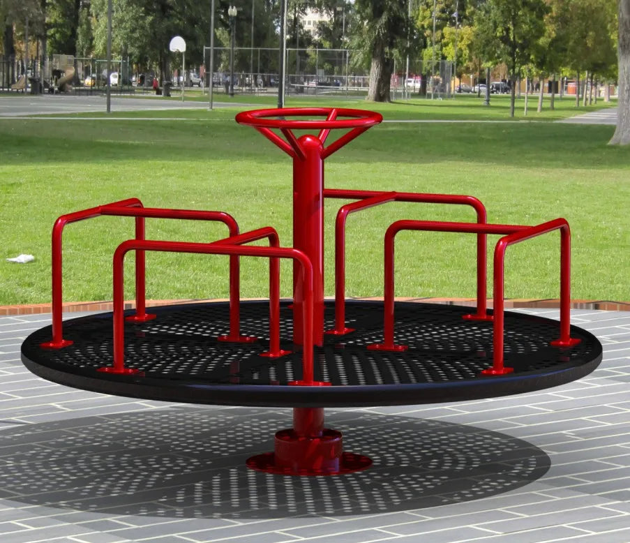 2026 High Quality Plastic Children's Entertainment Carousel Steering Wheel Swivel Chair Customized Color Outdoor Amusement Equip