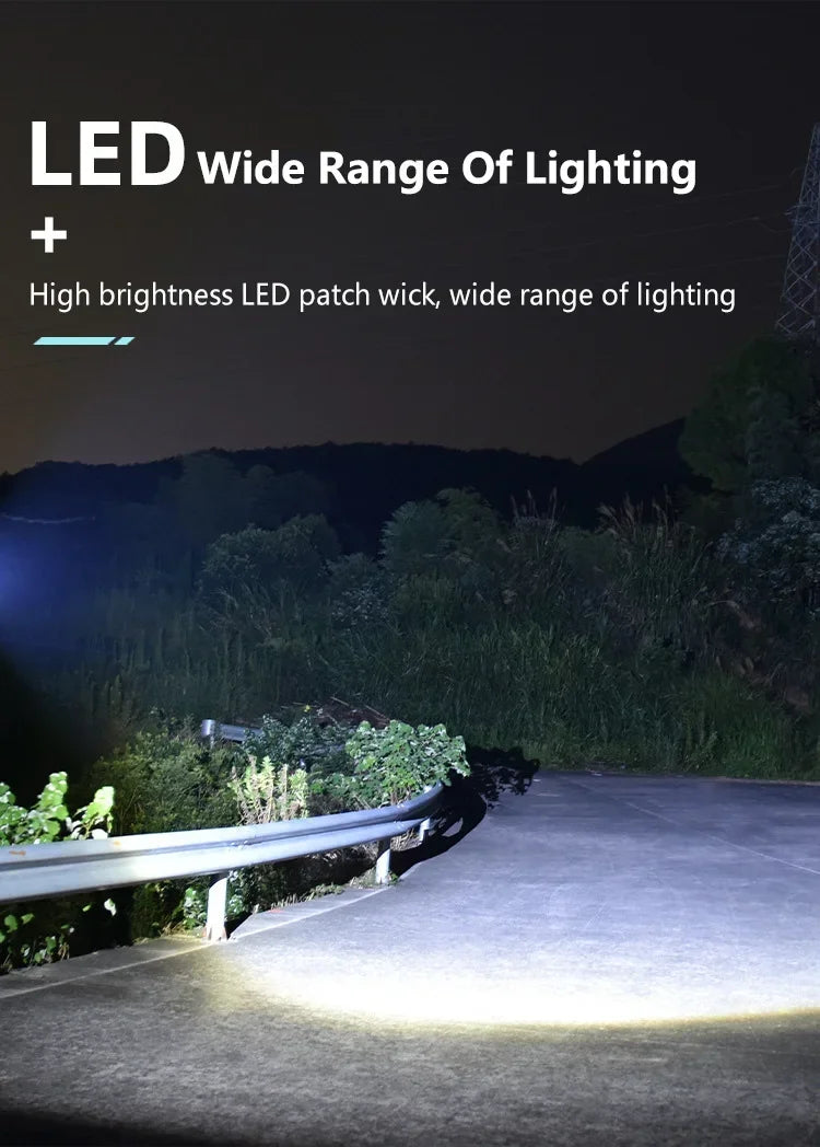 Powerful P70 LED Work Light USB Rechargeable Searchlight Spotlight Portable Flashlight Camping Lantern Torch Floodlight